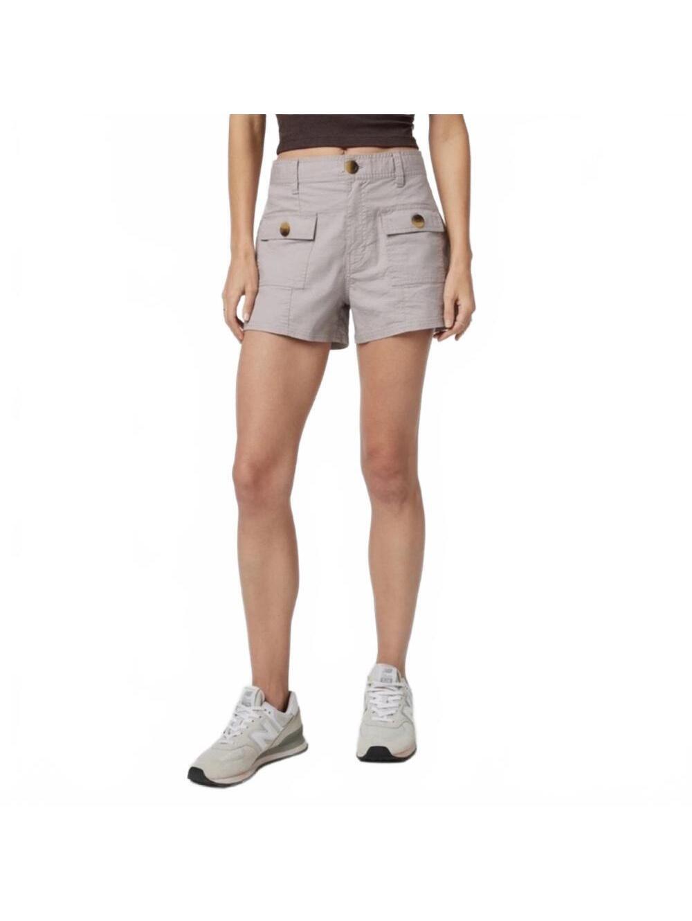 Vuori Vintage Ripstop Utility Cargo Shorts Soft Pewter VW3039 Women's Size XS